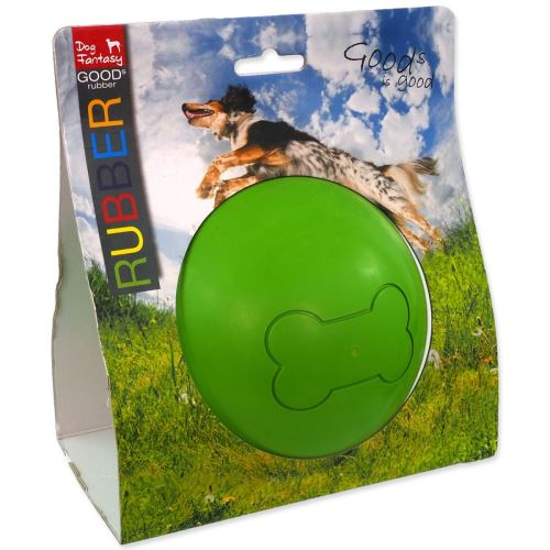 Jucărie DOG FANTASY DOG FANTASY minge de aruncat din cauciuc verde 12,5 cm 1 buc