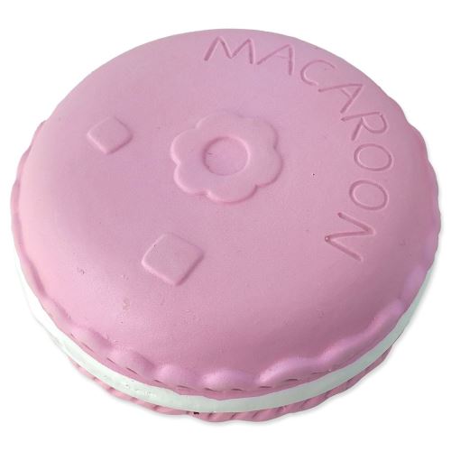 Jucărie DOG FANTASY FANTASY Latex macaroon cu sunet roz 9 cm