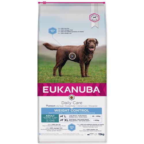 EUKANUBA Daily Care Adult Adult Large & Giant Breed Weight Control 15 kg