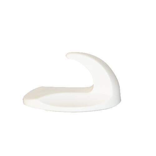Cârlig de plastic alb QUICK FIX autoadeziv oval (2 buc.) 1030