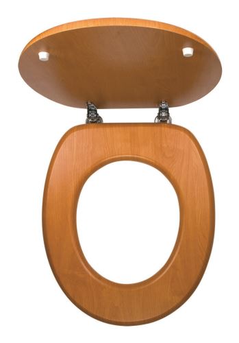 Scaun de toaletă din lemn Lumină de nuc
