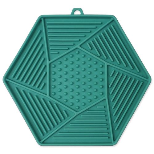 EPIC PET Lick & Snack Licking Mat hexagonal verde deschis 17 x 15 cm