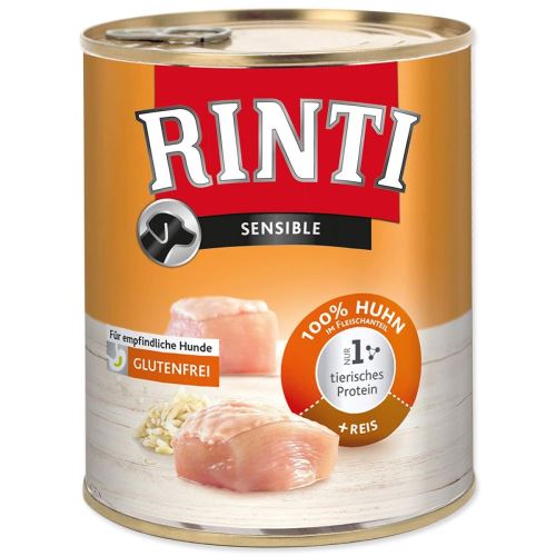 Conservă RINTI Sensible pui + orez 800 g