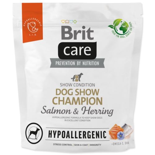 Brit Care Dog Hypoallergenic Dog Show Champion Somon & Herring 1kg