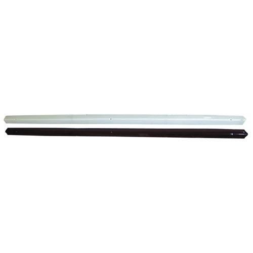 Colț metalic pentru protecția pereților, 150 cm, alb