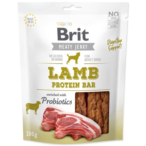 Snack BRIT Jerky Jerky Lamb Protein Bar 200 g