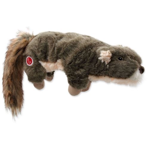 Jucărie DOG FANTASY Skinneeez Plush squeaky squirrel 45 cm 1 buc