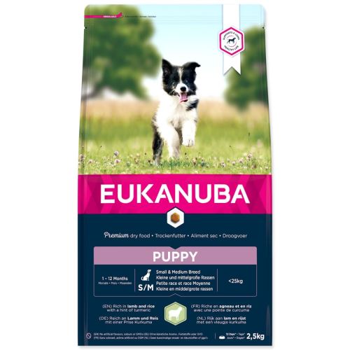 EUKANUBA Cățeluș de rasă mică și mijlocie Miel 2,5 kg