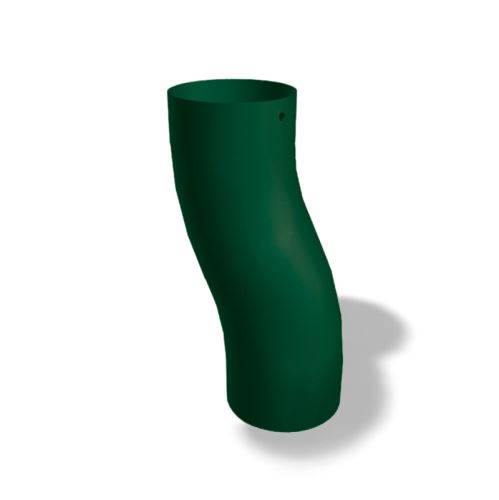 Cot de plintă PREFA din aluminiu Ø 120 mm, verde mușchi RAL 6005