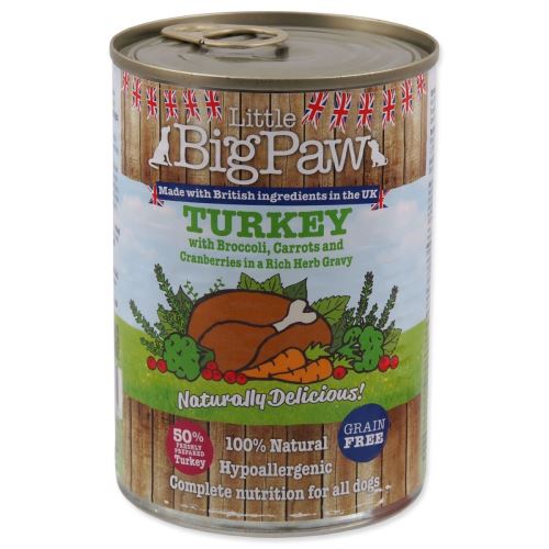 Conservă LITTLE BIGPAW Dog curcan 390 g