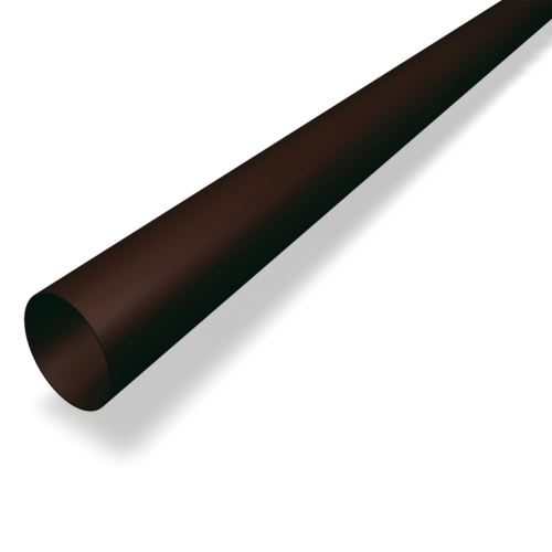 PREFA Gură de scurgere din aluminiu Ø 120 mm, lungime 3M, nuc P10 RAL 8019