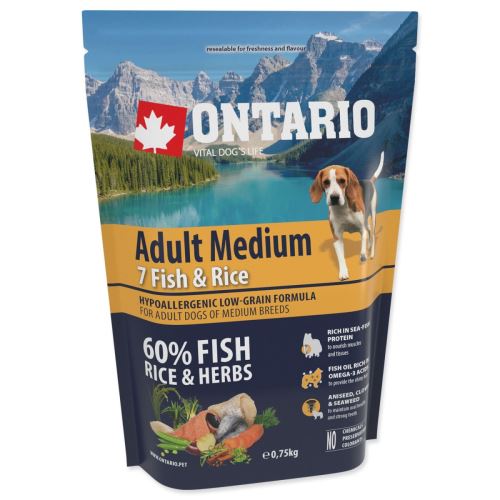 Dog Adult Medium Fish & Rice 0,75 kg