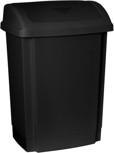 Coș de gunoi 10l, plastic negru