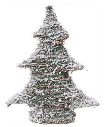 Decorațiuni de Crăciun Copac cu zăpadă40cm, 30LED cu timer