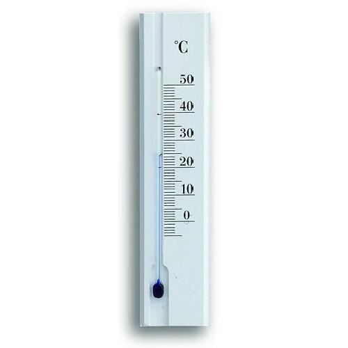Termometru de cameră din lemn 15cm alb