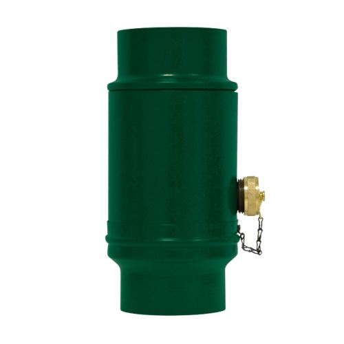 Colector de apă de ploaie PREFA Ø 120 mm cu filet de 1", verde mușchi RAL 6005