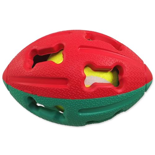 Mingea DOG FANTASY cauciuc rugby tenis mingea de tenis mix de culori 12,5 cm