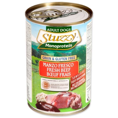 Conservă STUZZY Dog Carne de vită monoproteică 400 g