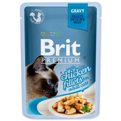 BRIT Premium Cat Fileuri delicate în sos cu pui 85 g