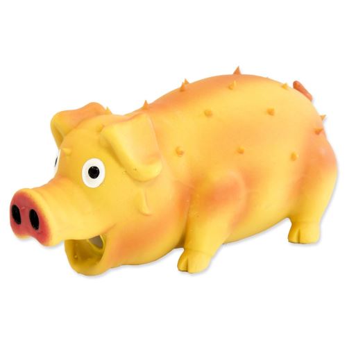 Jucărie DOG FANTASY Latex porc scârțâitor mix de culori 21 cm 1 buc