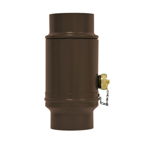 Colector de apă de ploaie PREFA Ø 120 mm cu filet de 1", maro militar P10 RAL 7013