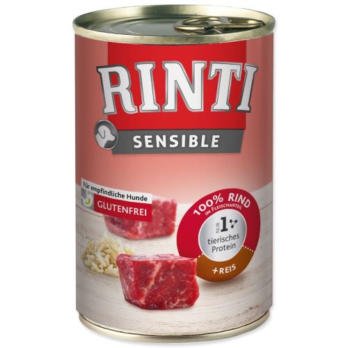 Conservă RINTI Sensible beef + orez 400 g