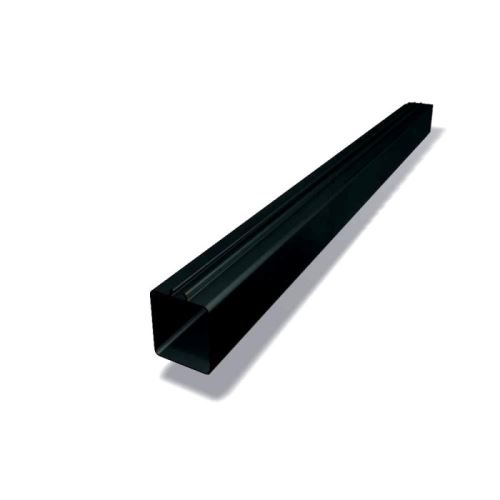 PREFA Pârghie pătrată din aluminiu 100 x 100 mm, lungime 0,6M, negru P10 RAL 9005