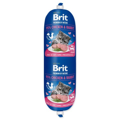 BRIT Premium by Nature Cârnați CAT Pui & Iepure 180 g