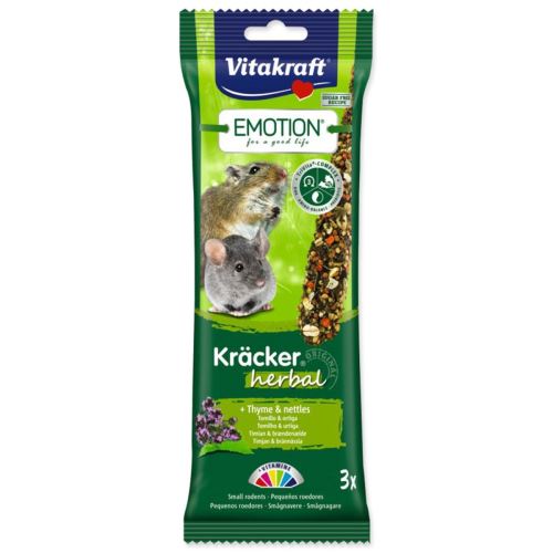 VITAKRAFT Emotion Kracker Batoane din plante pentru rozătoare mici 75 g