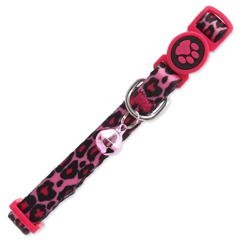 Colier CAT nailon leopard roz XS 1 buc