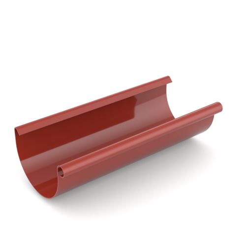 BRYZA Gutter, jgheab de plastic Ø 100 mm, lungime 3M, roșu RAL 3011