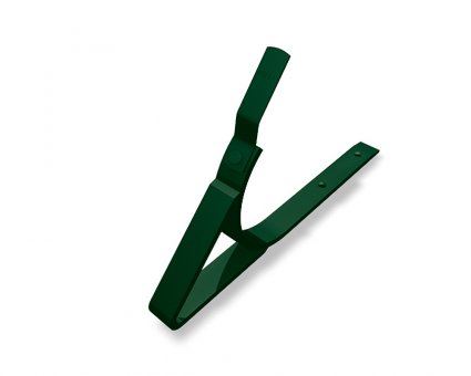 Cârlig de aluminiu PREFA pentru jgheab de acoperiș Ø 125 mm, verde mușchi RAL 6005