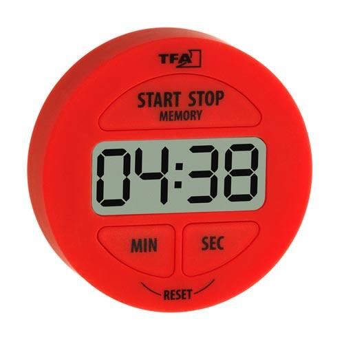 Digital Minute cu cronometru diametru 5,5 cm roșu