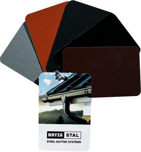 Paleta de culori pentru sistemul de jgheaburi zincate STAL BRYZA