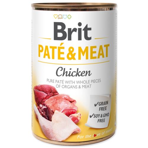 BRIT Paté & Meat Pui cu carne 400 g