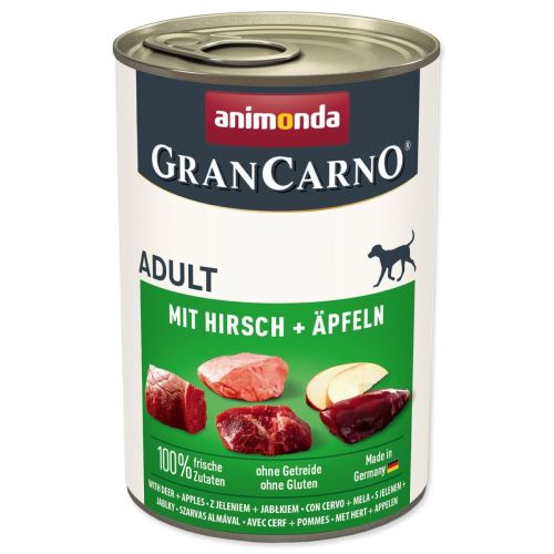 Conservă Animonda Gran Carno Adult cu căprioară și mere 400g