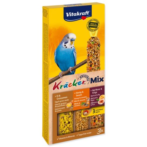 Kracker VITAKRAFT Sittich Miere + Ou + Fructe 3 buc.