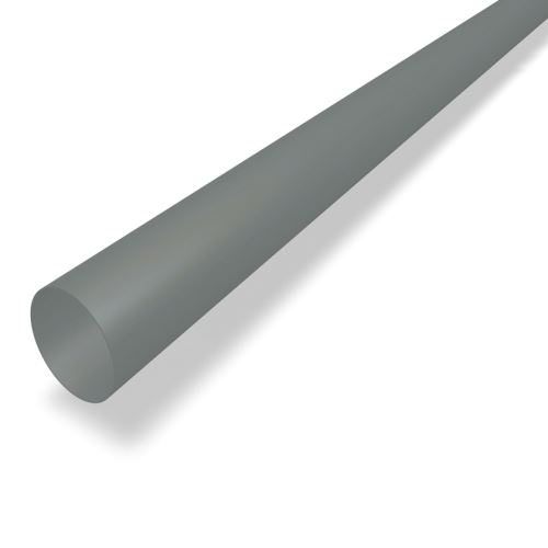 PREFA Gură de scurgere din aluminiu Ø 100 mm, lungime 3M, gri deschis P10 RAL 7005
