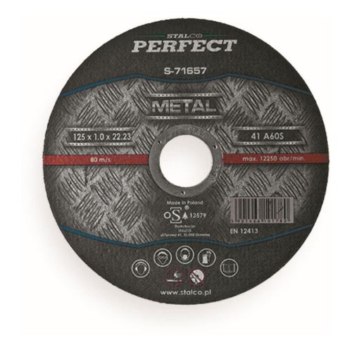 Disc de tăiere pentru oțel 125x1,6x22,23mm STALCO