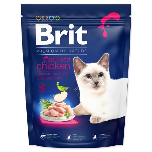 BRIT Premium by Nature Cat Pui Sterilizat 300 g