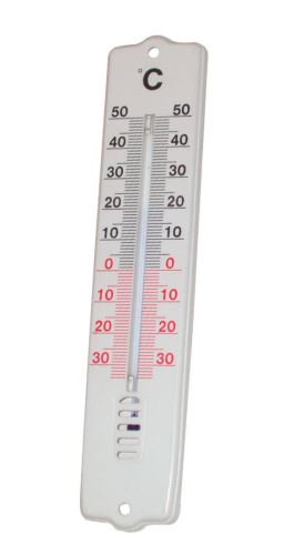 Termometru pentru exterior 21cm plastic, alb