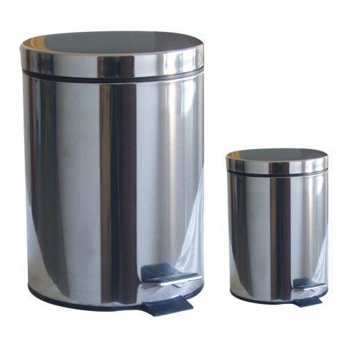 Coș de gunoi 20l+3l rotund din oțel inoxidabil, cu inserție PH