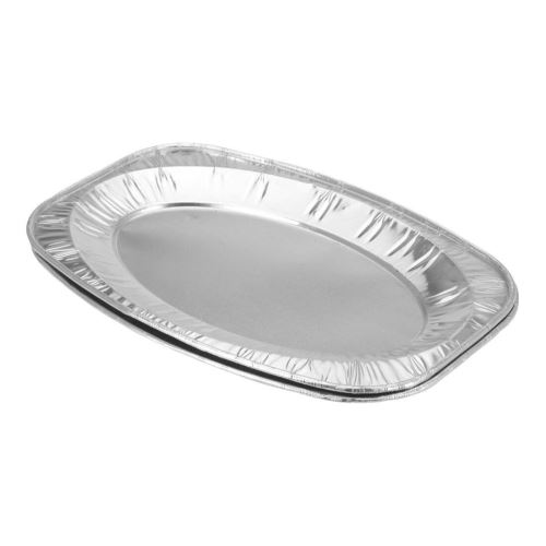 Tavă de servit, ovală 35x23cm, aluminiu (2buc)