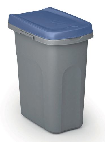 Coș de gunoi sortat HOME ECO SYSTEM, plastic, 15l, gri-albastru