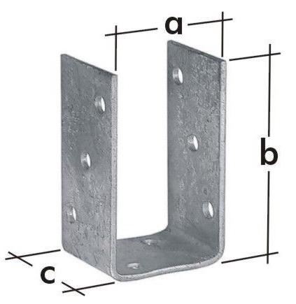 Picior de coloană 70,PSO 70,71x120x4 zinc imersat la cald / pachet 1 buc