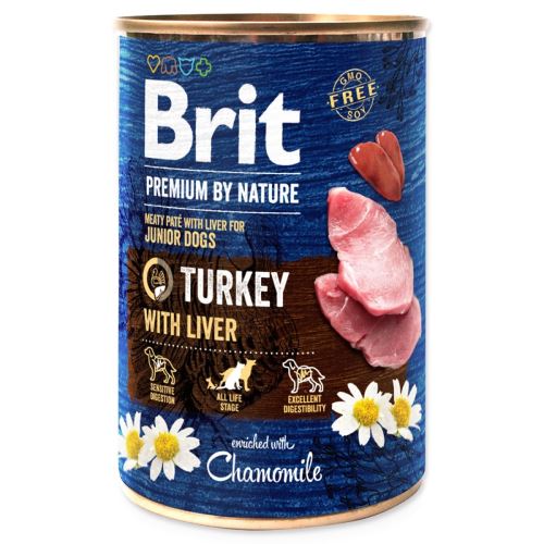 BRIT Premium by Nature Curcan cu ficat 400 g