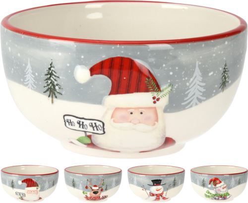 Crăciun castron ceramic 14cm mix de decoruri