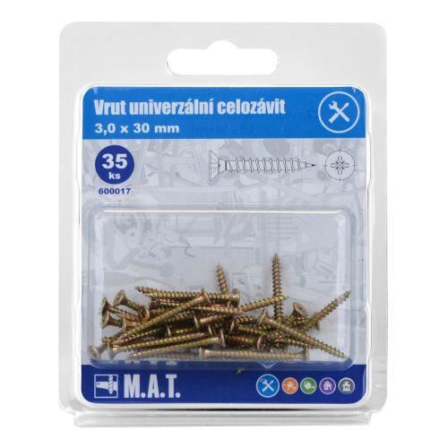 Șuruburi pentru lemn 3,0x 30mm ZZ (35 buc.)