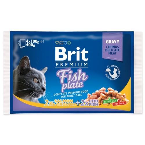 BRIT Premium BRIT Placă de pește pentru pisici 400 g