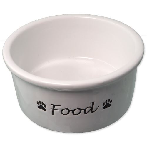 DOG FANTASY castron ceramic alb Alimente 15 x 7 cm 600 ml